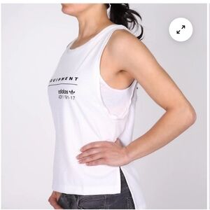 Adidas Women's Mesh White Tank Top